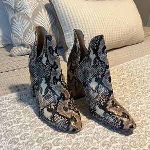 Steve Madden Snakeskin Booties